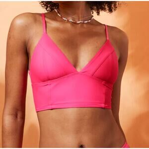 Aerie Seamed Longline Triangle Bikini Top